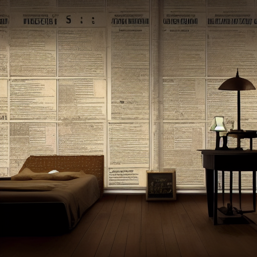 A dimly lit room with old newspaper clippings and crime scene photos plastered on the wall, while Sherlock and Poirot stand in front of a corkboard, deep in thought, trying to connect the dots between the gruesome murders.